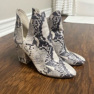 Steve Madden Snake Skin Booties